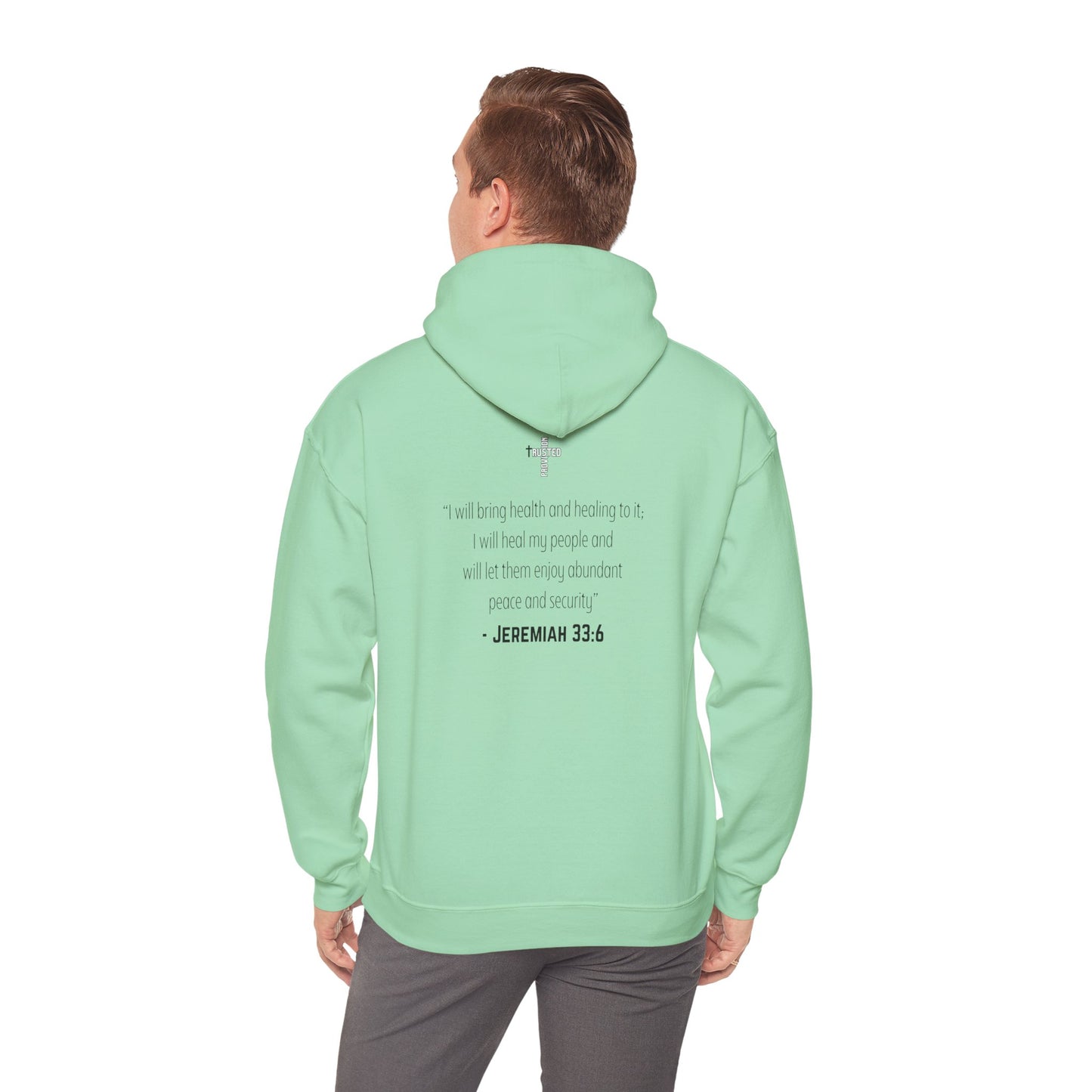 I am living proof...Jesus Heals- Unisex Hoodie