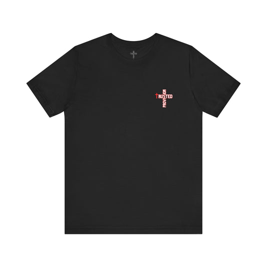 Trusted Provision- Unisex T-shirt (red/white logo)