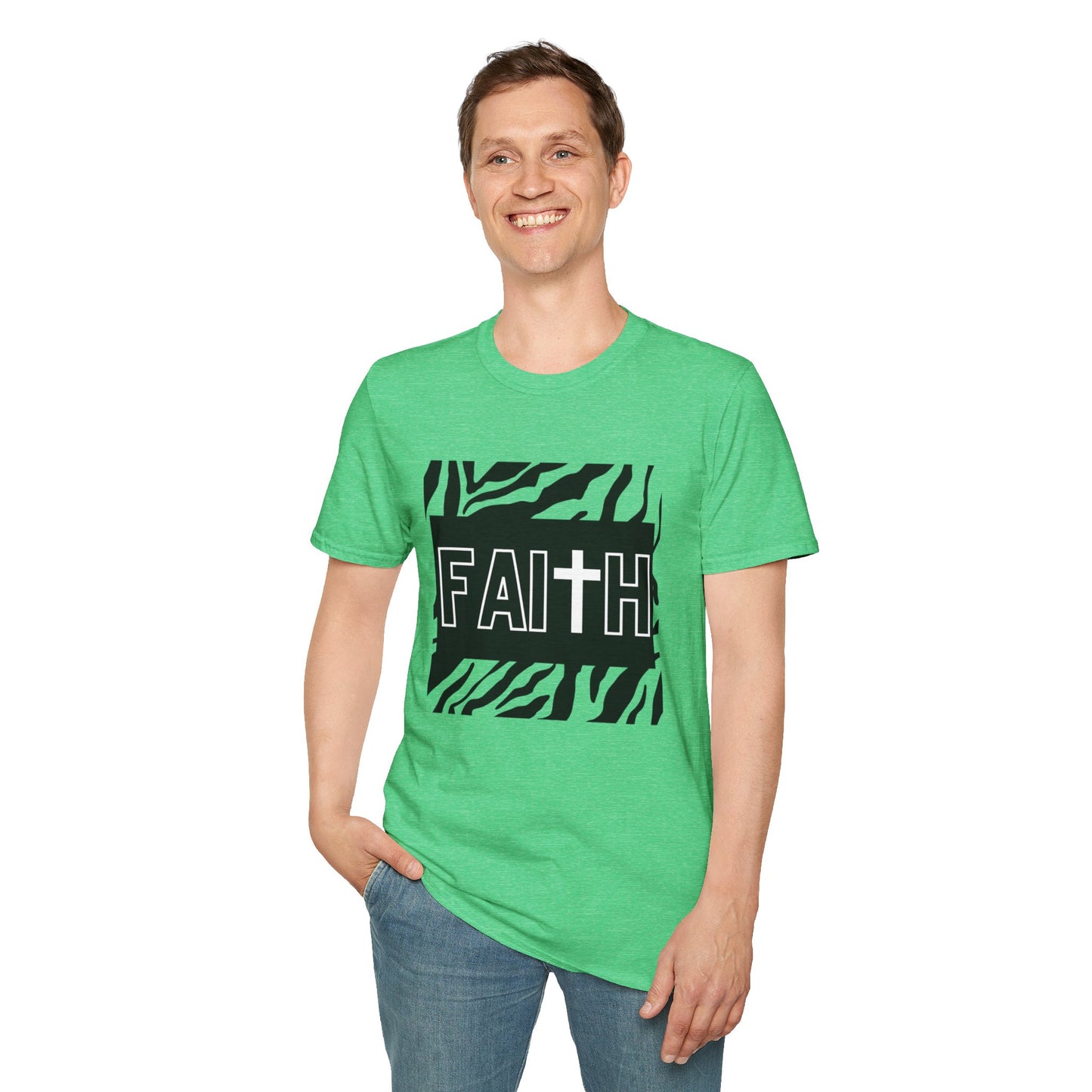 FAITH/Hebrews 11- Unisex Softstyle T-Shirt (zebra)