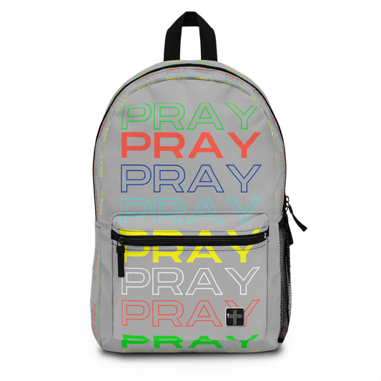 Pray, Pray, Pray - Backpack (liqht grey)