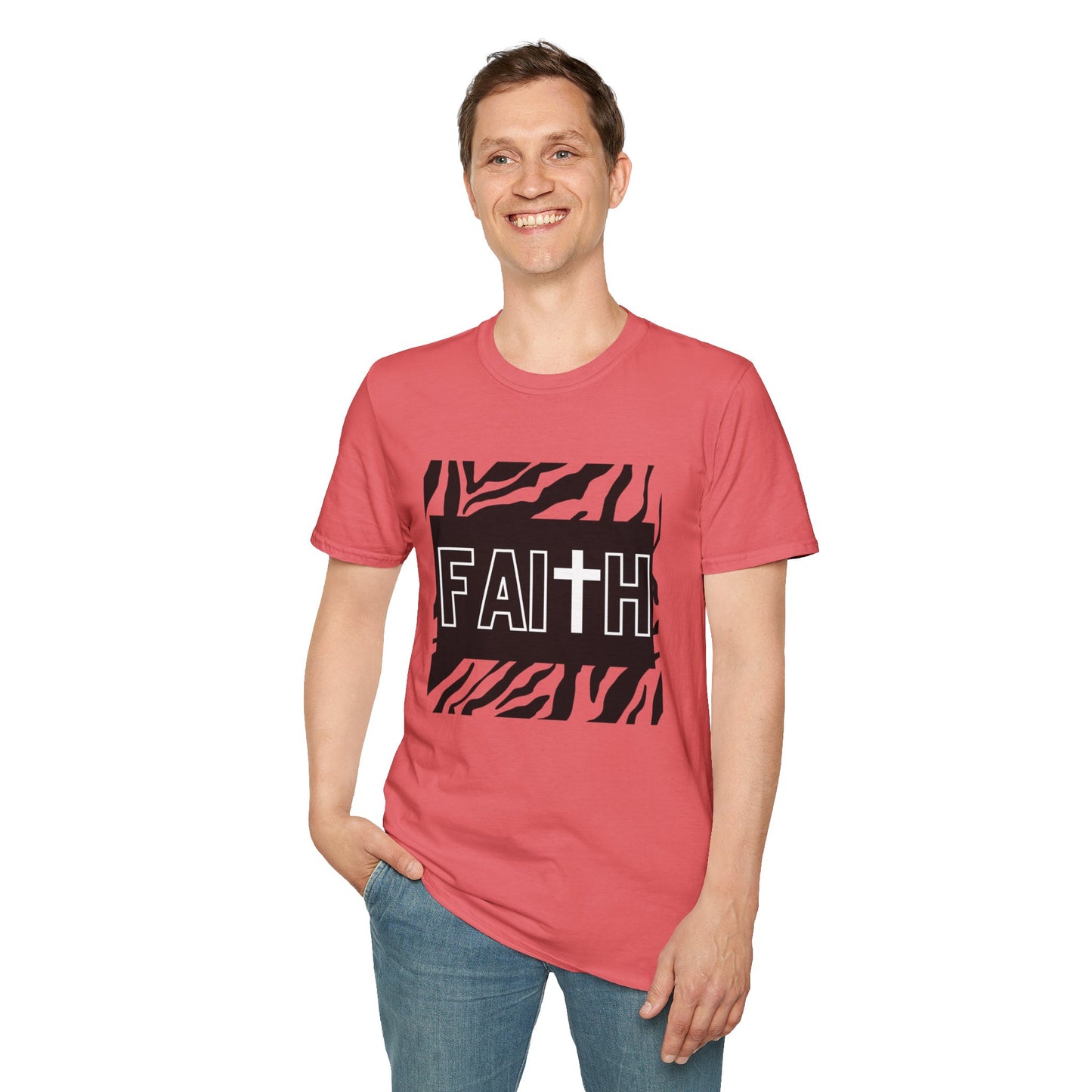 FAITH/Hebrews 11- Unisex Softstyle T-Shirt (zebra)