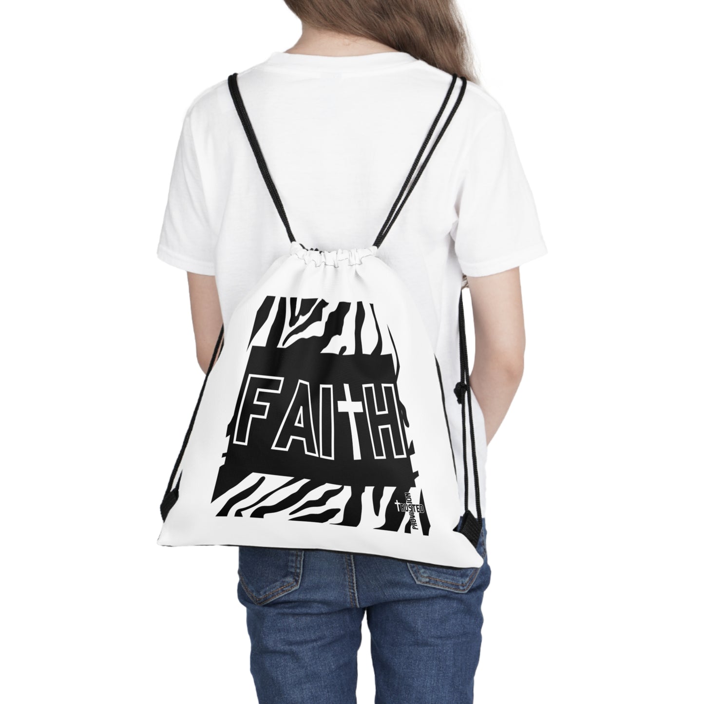 FAITH/Hebrews 11- Drawstring Bag (zebra)