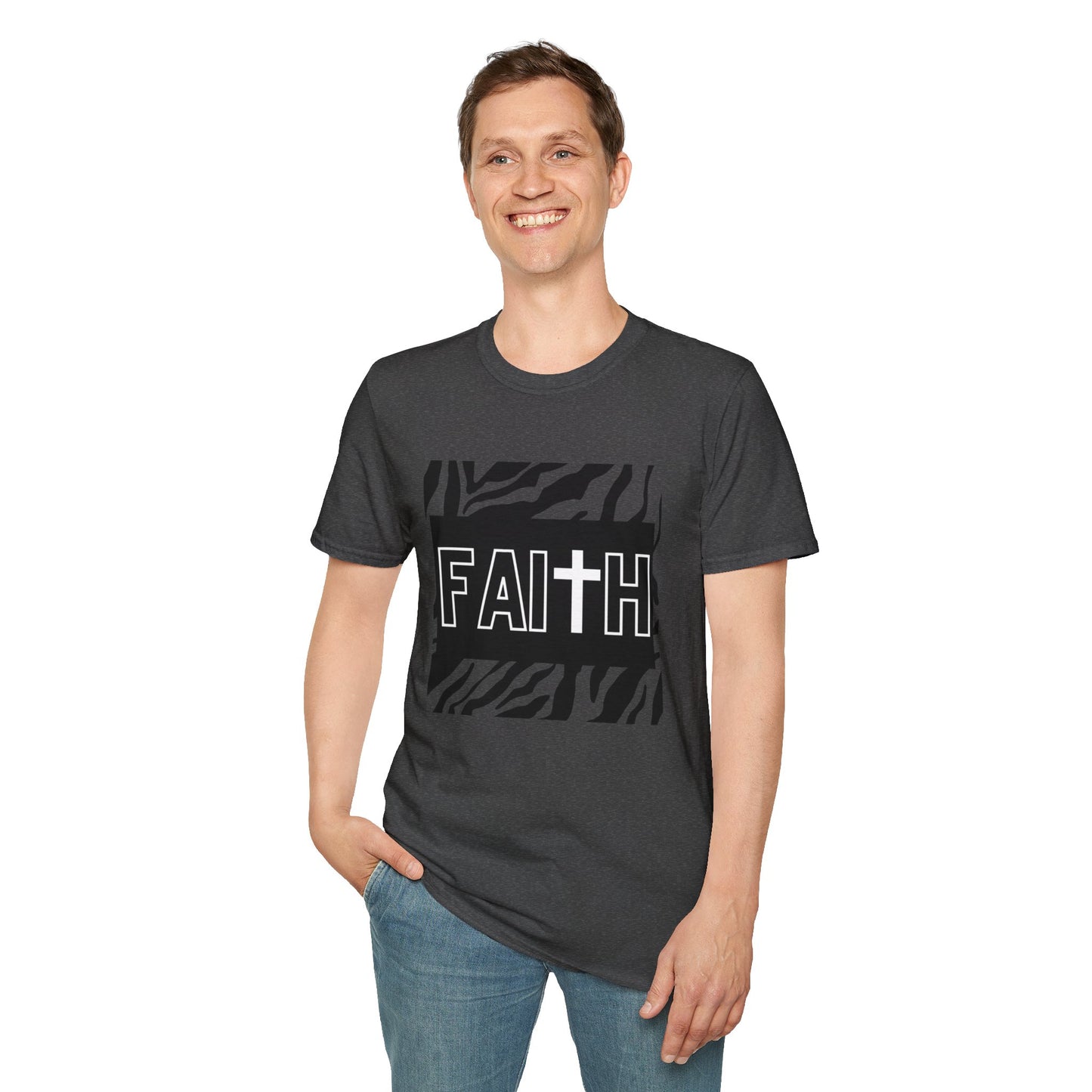 FAITH/Hebrews 11- Unisex Softstyle T-Shirt (zebra)