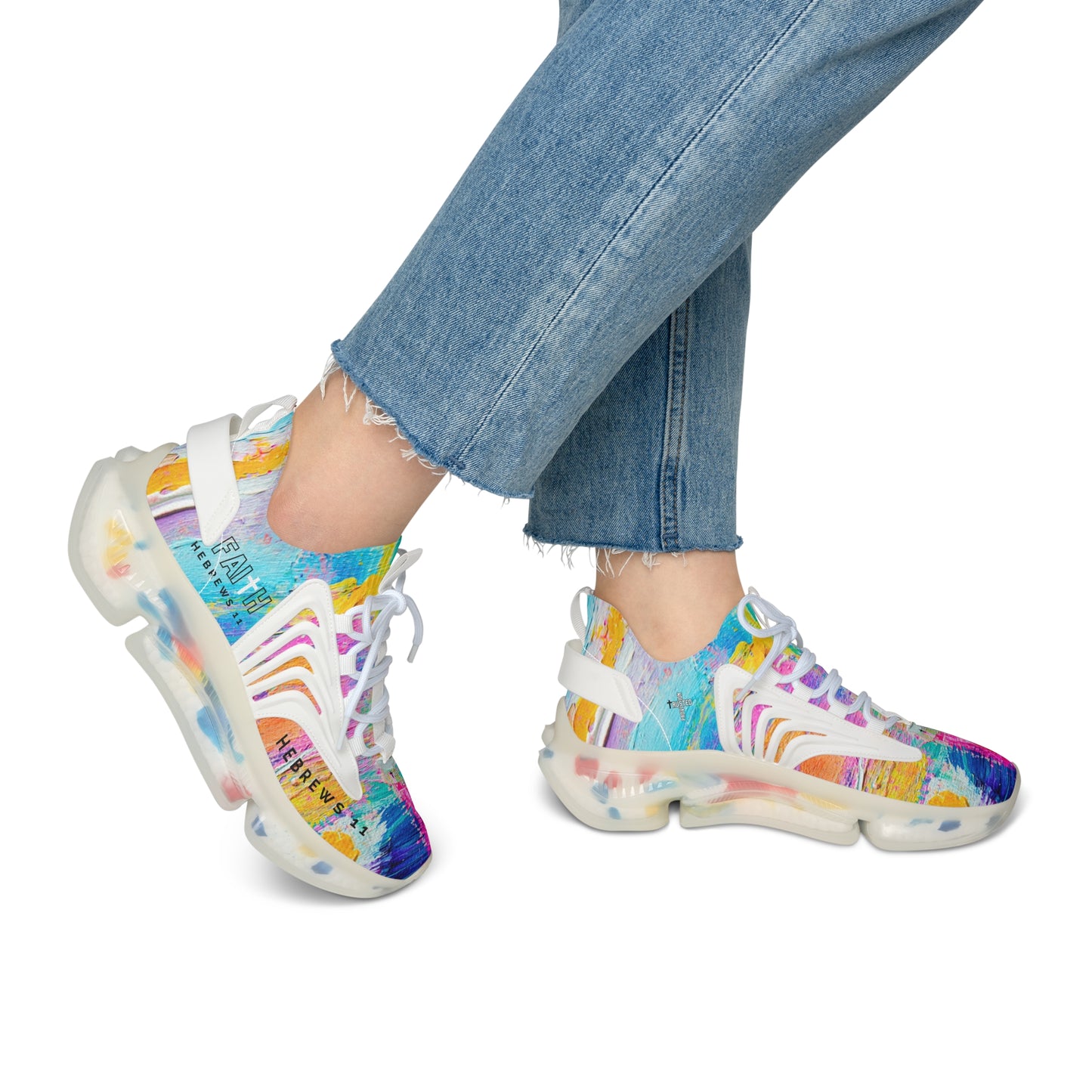 FAITH/Hebrews 11- Women's Sneakers (abstract)