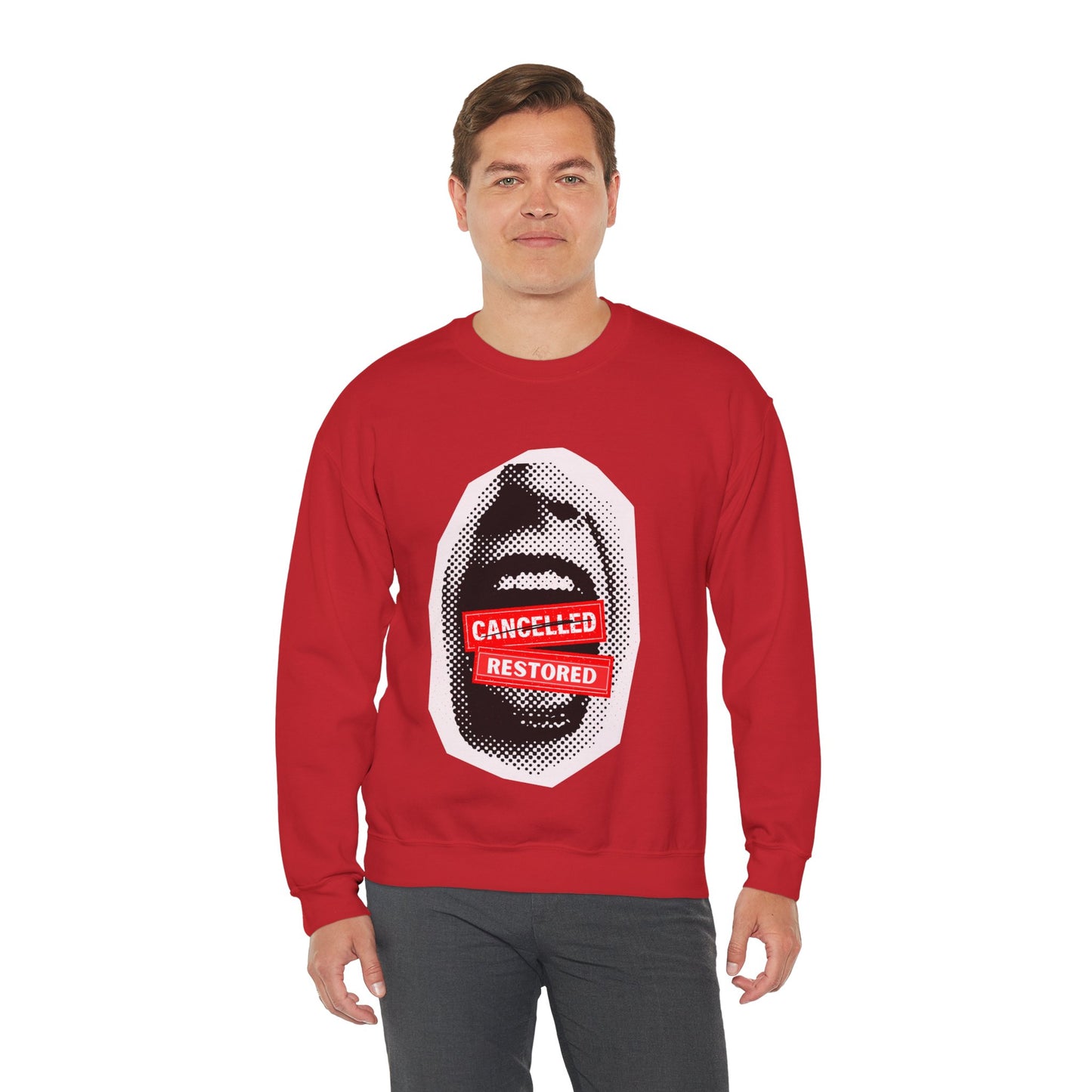 Screaming: Cancelled/Restored- Unisex Crewneck Sweatshirt