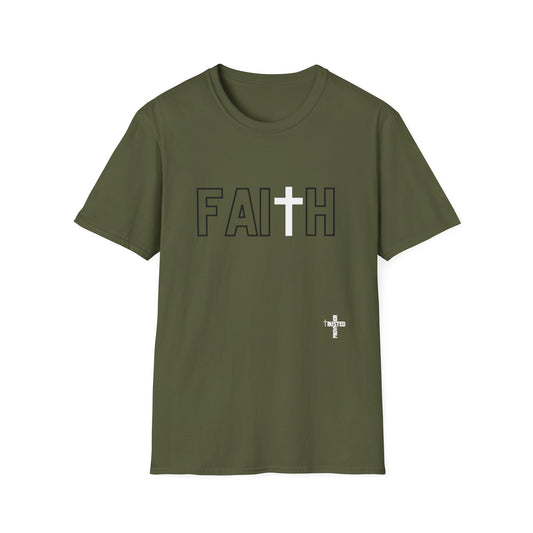 Faith- Unisex Softstyle T-Shirt (black & white)