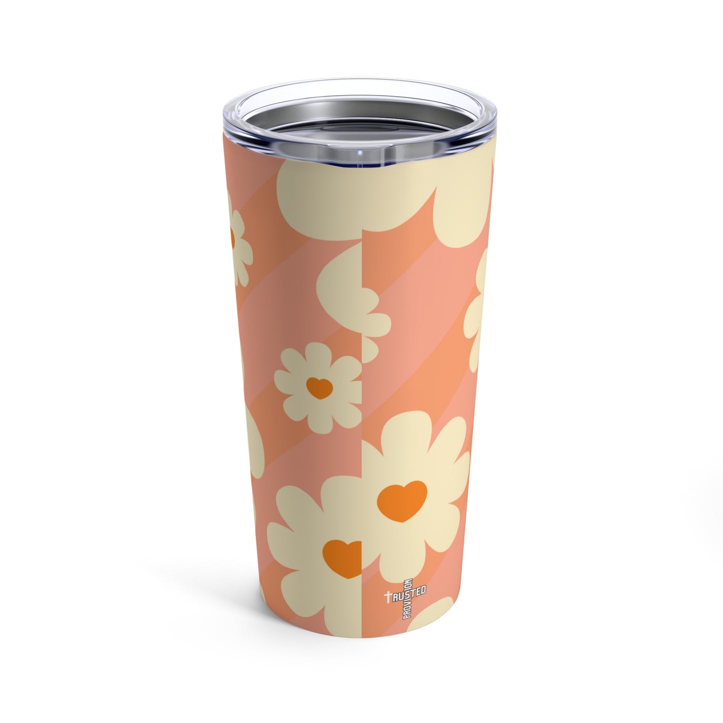 Peace (Phil 4:6)- 20oz Tumbler (hippie daisies)
