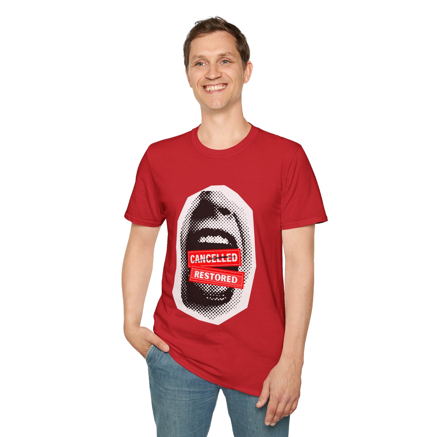 Screaming: Cancelled/Restored- Unisex Softstyle T-Shirt