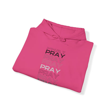 Pray- Unisex Hoodie (white & gray letters)