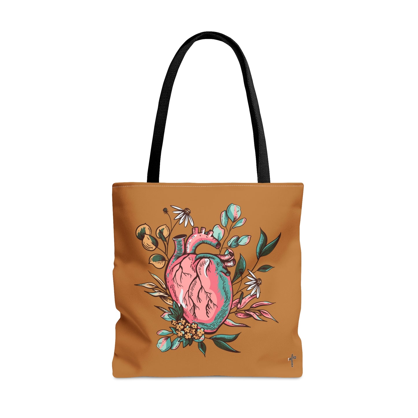 New Heart- Tote Bag (light brown)