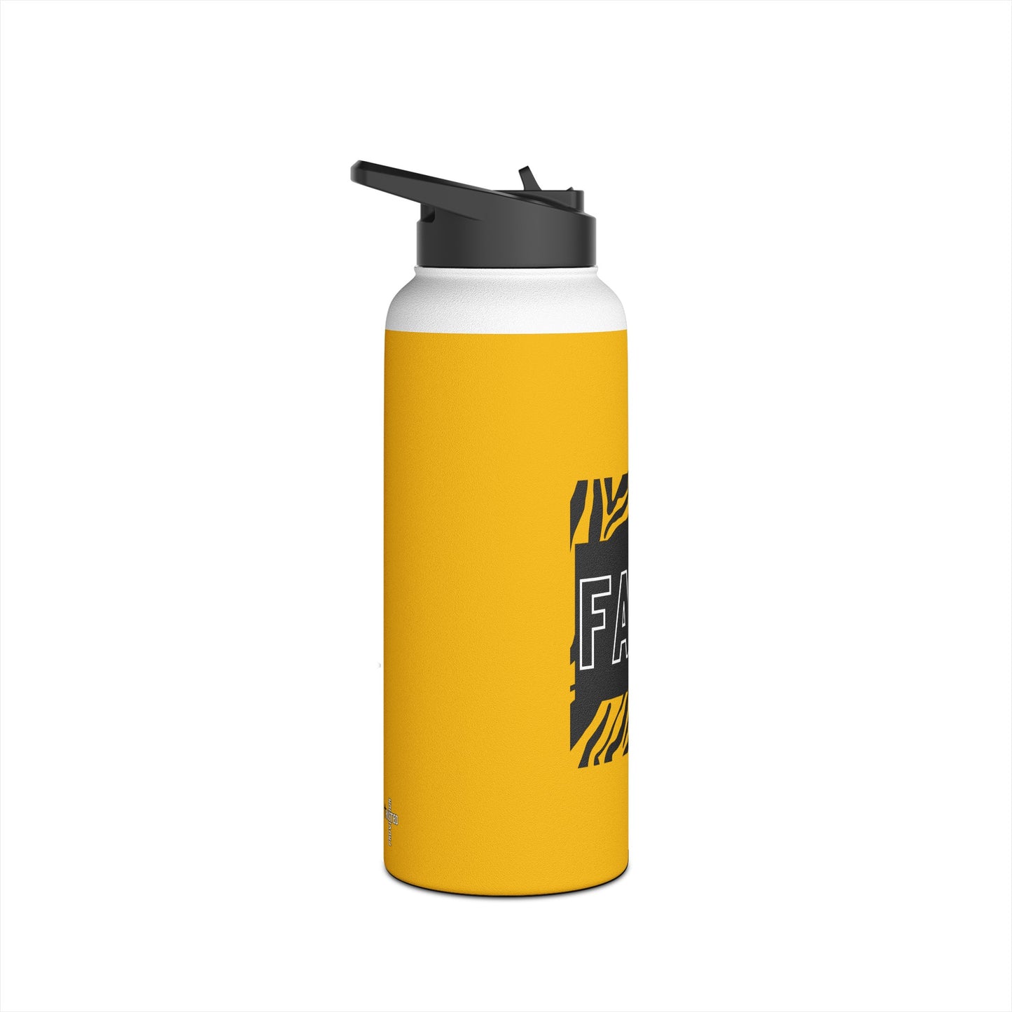 FAITH/Hebrews 11- Stainless Steel Bottle (yellow/zebra)