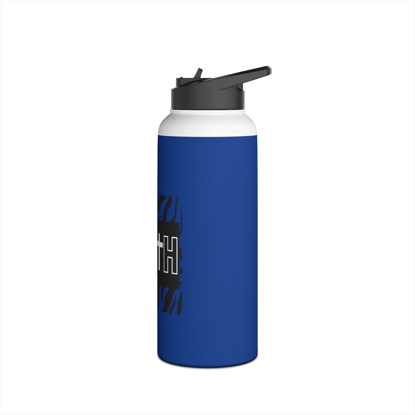 FAITH/Hebrews 11- Stainless Steel Bottle (dark blue/zebra)