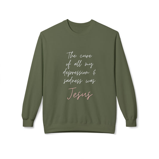 Jesus is My Cure- Women's Fleece Sweatshirt