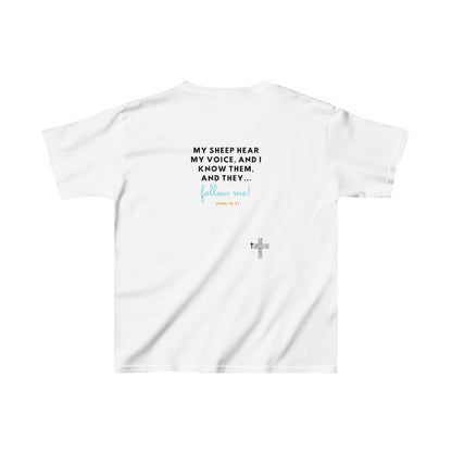 Follow Jesus- Kids Heavy Cotton™ Tee (pink)