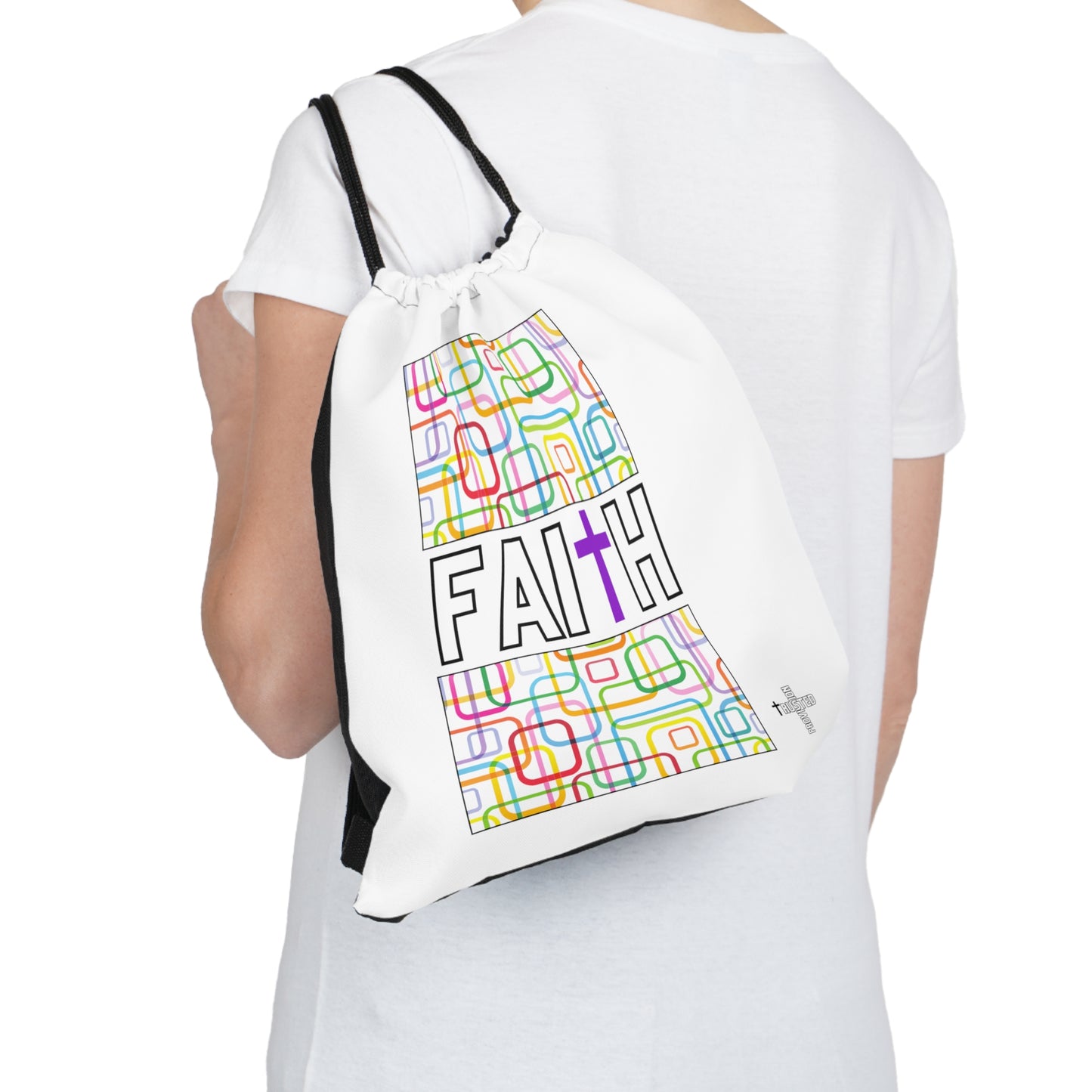 FAITH/Hebrews 11- Drawstring Bag (colorful)