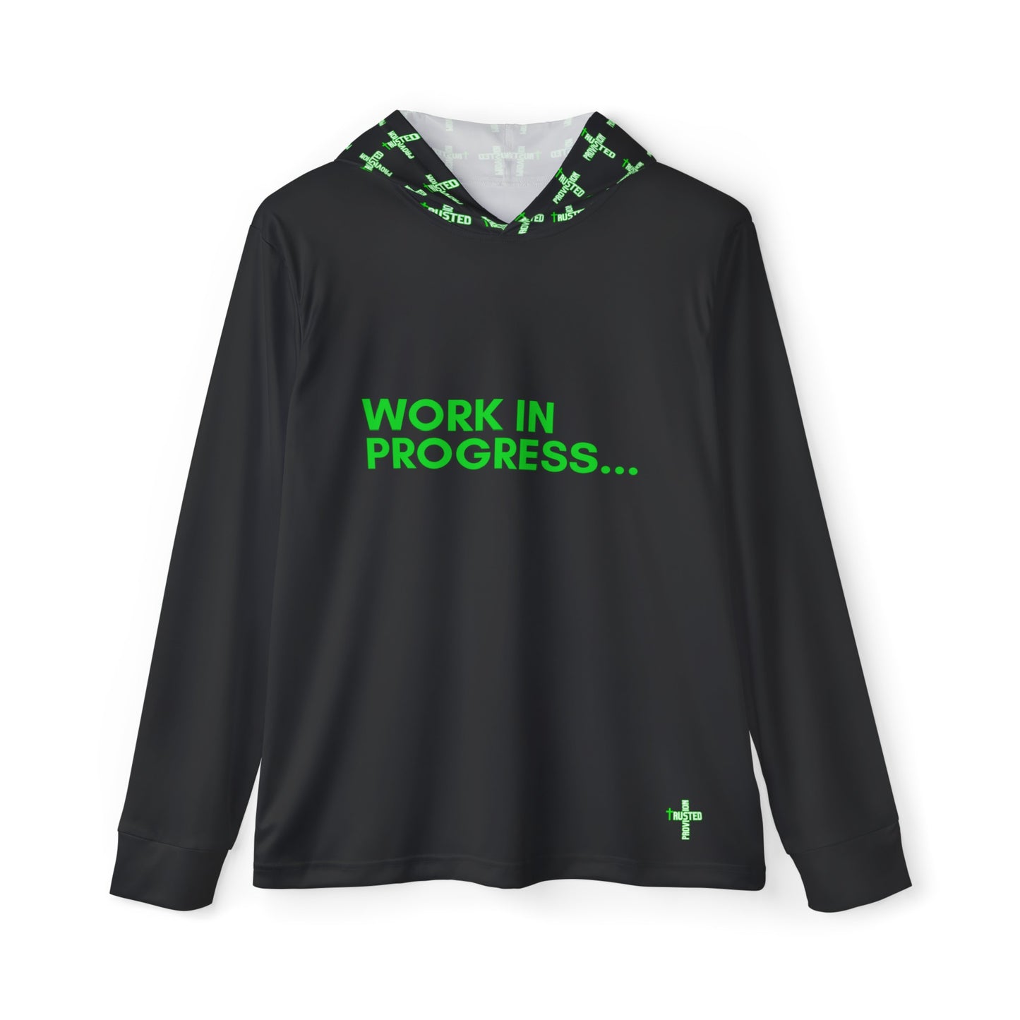 Work in Progreess...Men's Sports Warmup Hoodie (black)