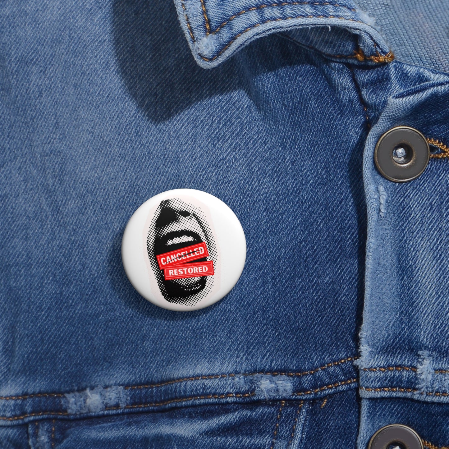 Screaming: Cancelled/Restored- Pin Button