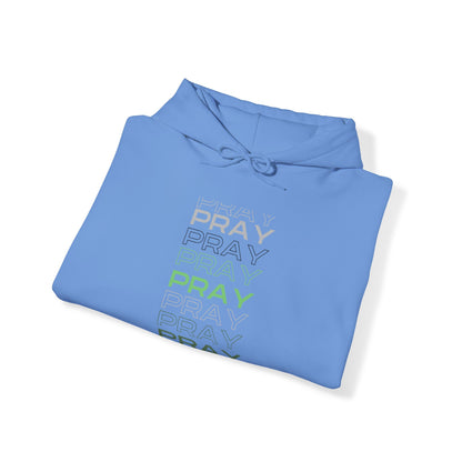 Pray- Unisex Hoodie (white & gray letters)