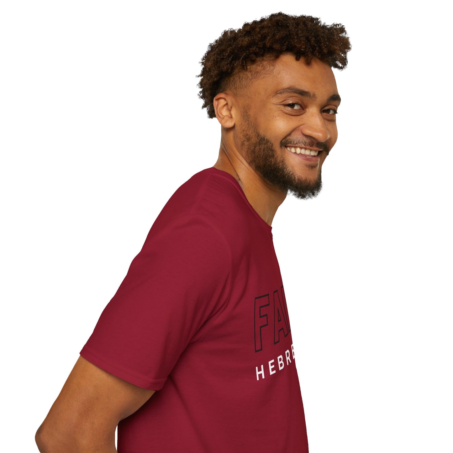 FAITH/HEBREWS 11- Unisex Softstyle T-Shirt (black & white)