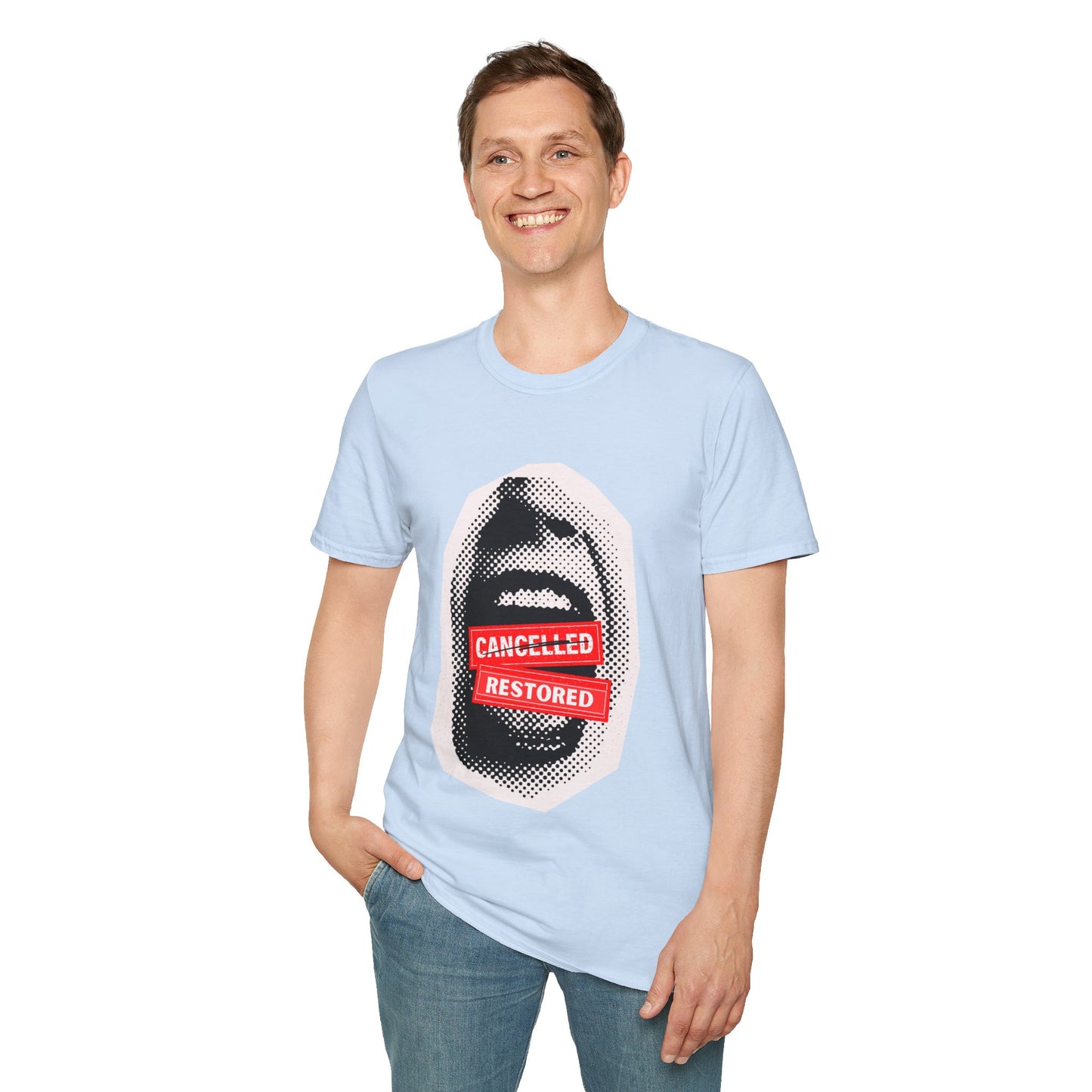 Screaming: Cancelled/Restored- Unisex Softstyle T-Shirt