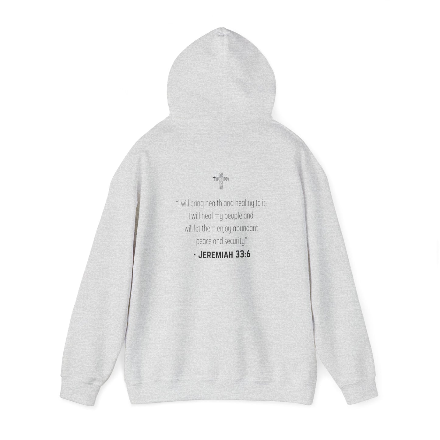 I am living proof...Jesus Heals- Unisex Hoodie