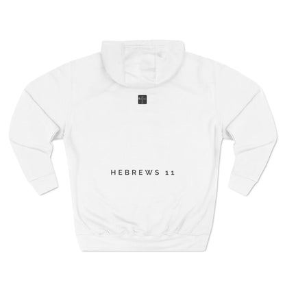 FAITH/Hebrews 11- Unisex Premium Pullover Hoodie (zebra)