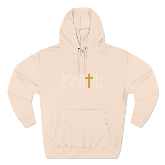 FAITH/Hebrews 11- Unisex Premium Pullover Hoodie (gold)