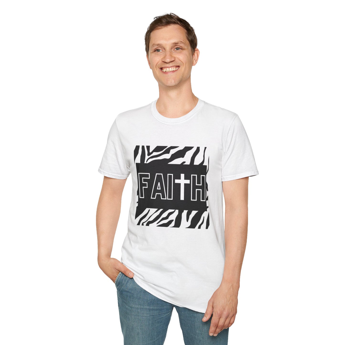 FAITH/Hebrews 11- Unisex Softstyle T-Shirt (zebra)