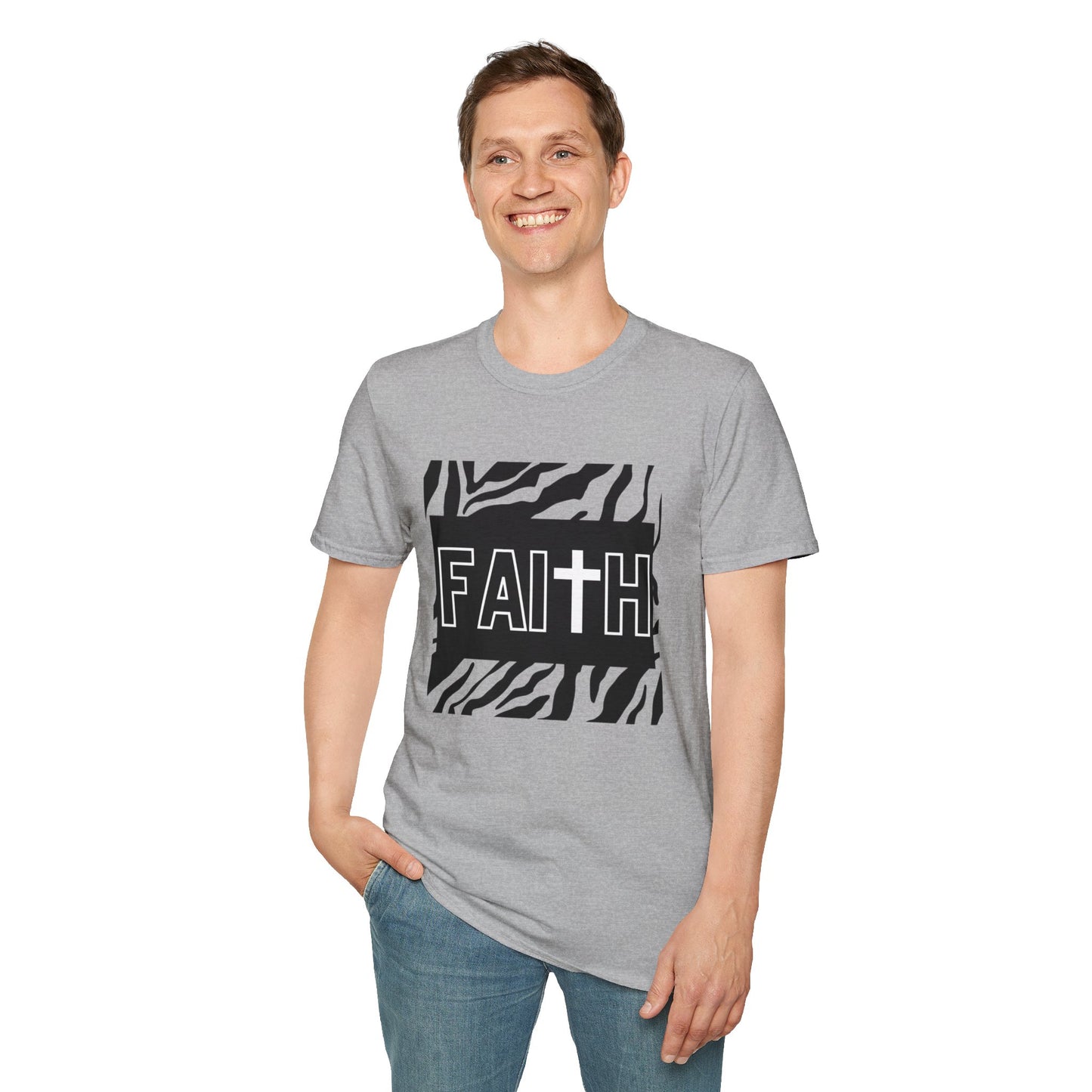 FAITH/Hebrews 11- Unisex Softstyle T-Shirt (zebra)