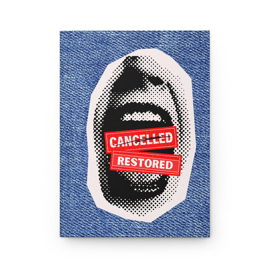 Screaming: Cancelled/Restored- Hardcover Journal (jeans)