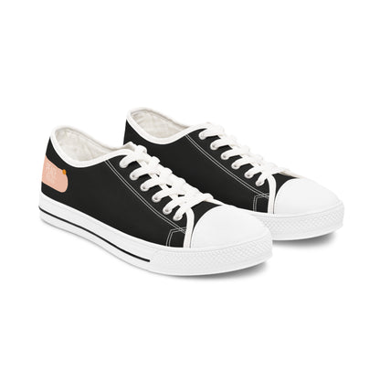 Peace (Phil 4:6)- Women's Low Top Sneakers (black)