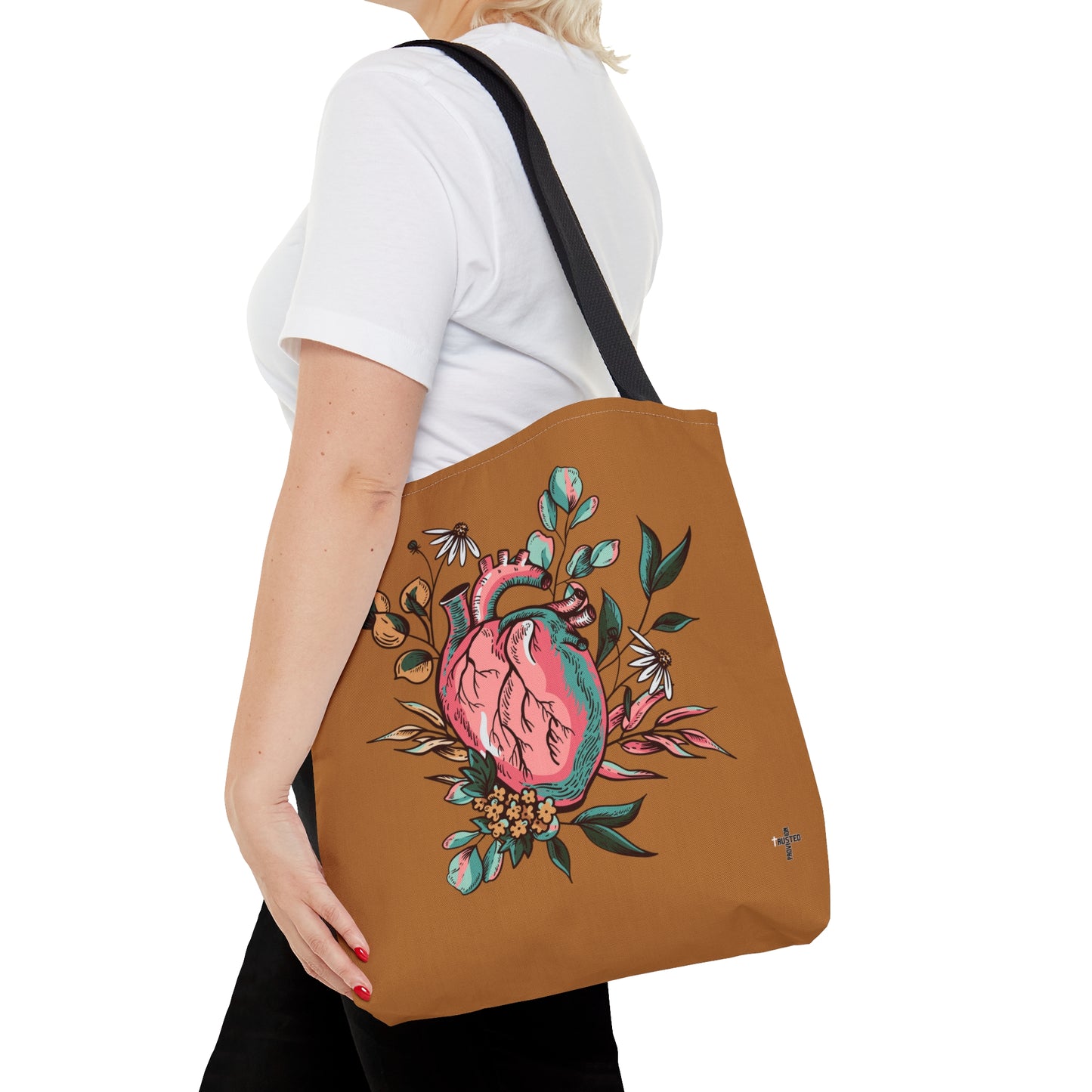 New Heart- Tote Bag (light brown)