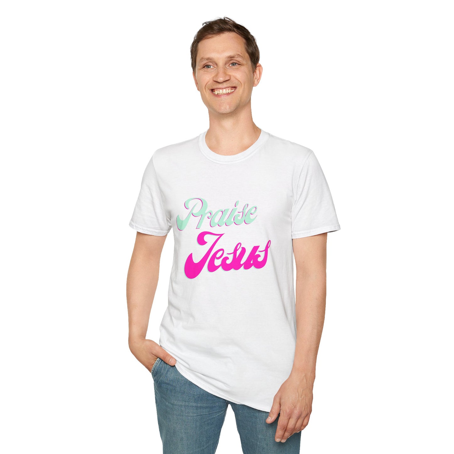 Praise Jesus- Unisex Softstyle t-shirt