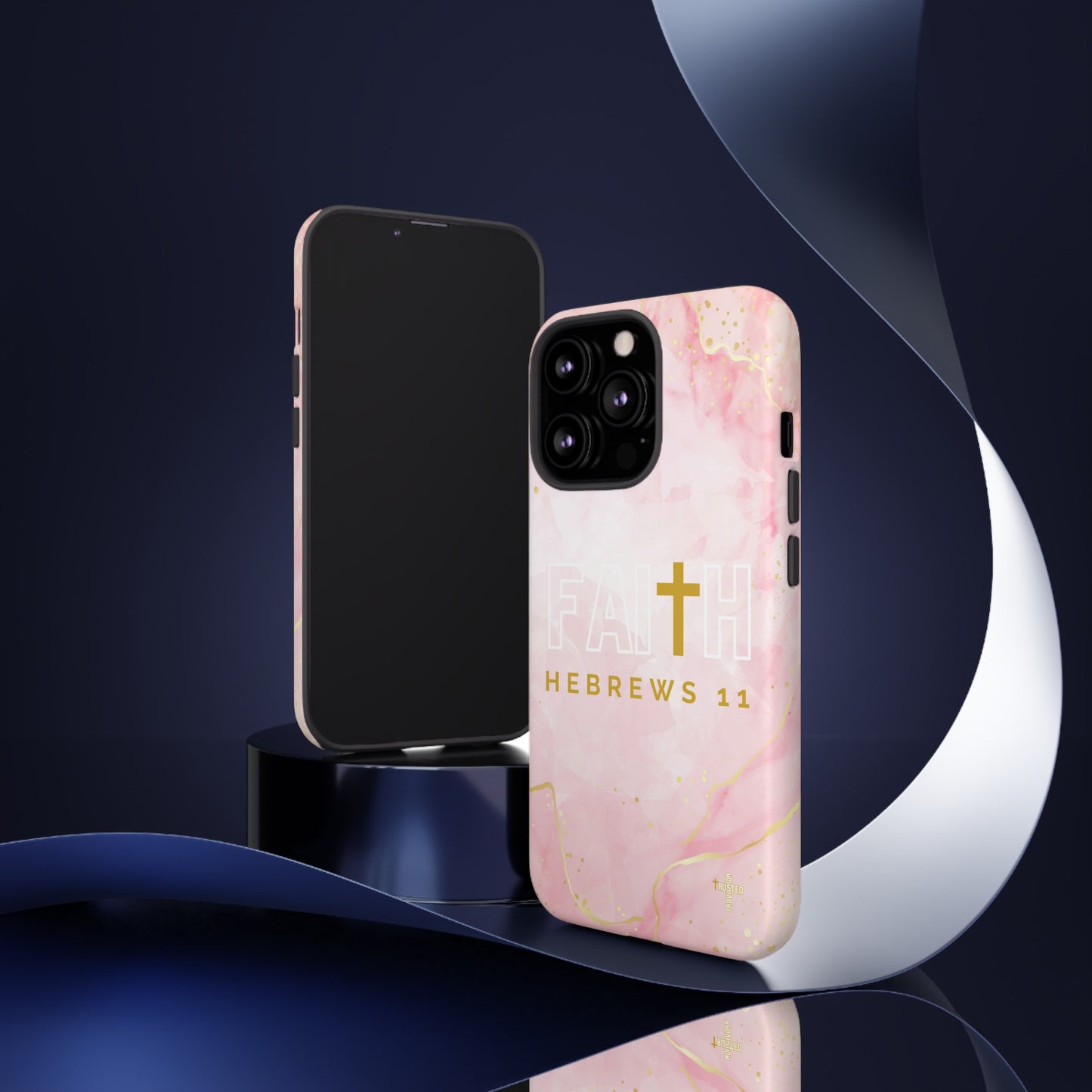 FAITH/Hebrews 11- Tough Case (pink galaxy)