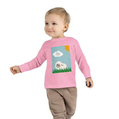 I am a child of God- Toddler Long Sleeve Tee (adorable sheep)