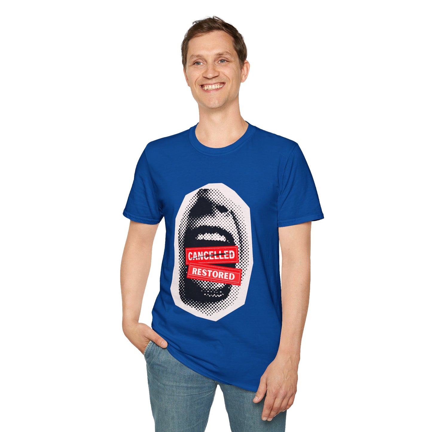 Screaming: Cancelled/Restored- Unisex Softstyle T-Shirt