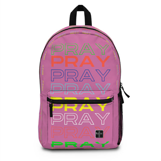 Pray, Pray, Pray - Backpack (pink)