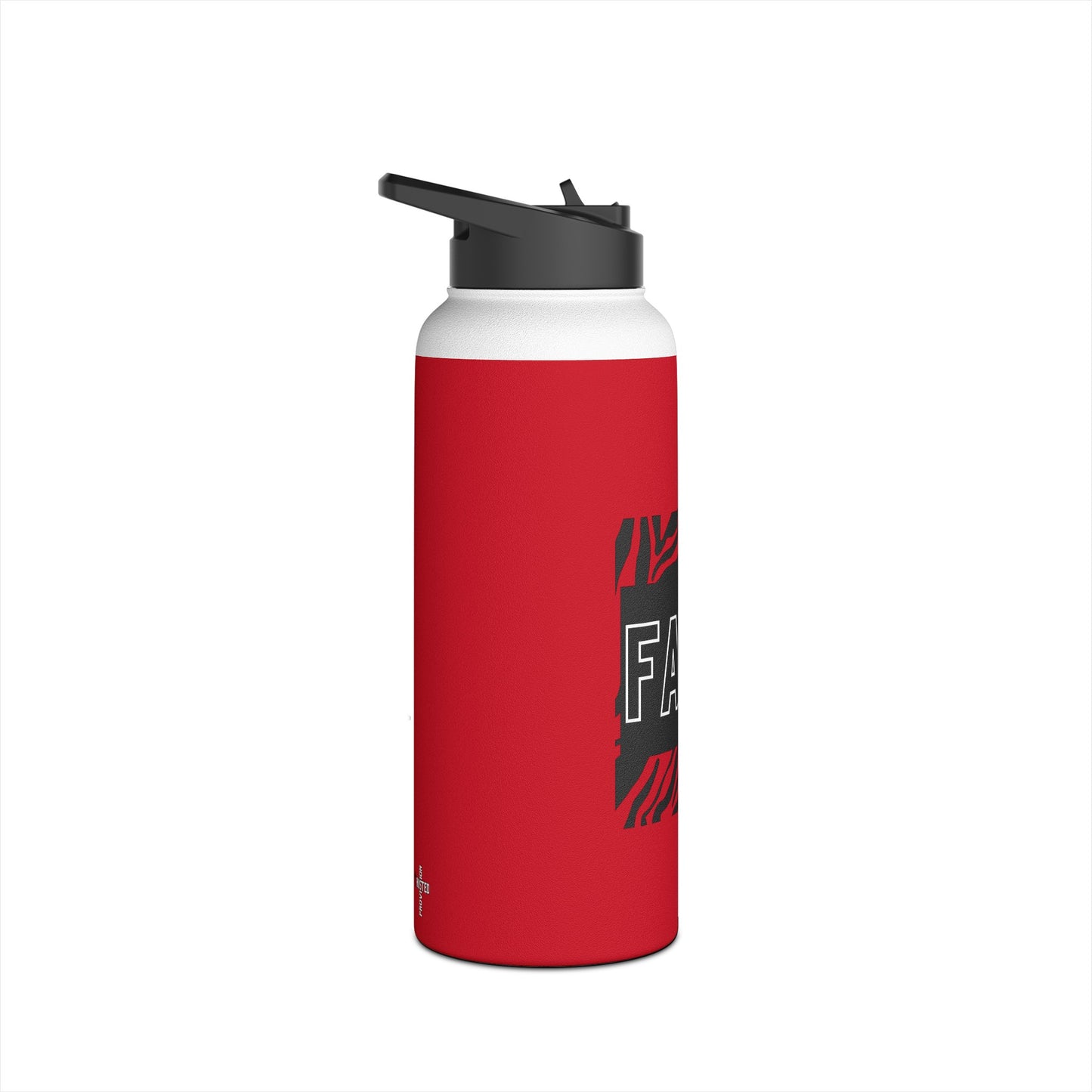 FAITH/Hebrews 11- Stainless Steel Bottle (red/zebra)