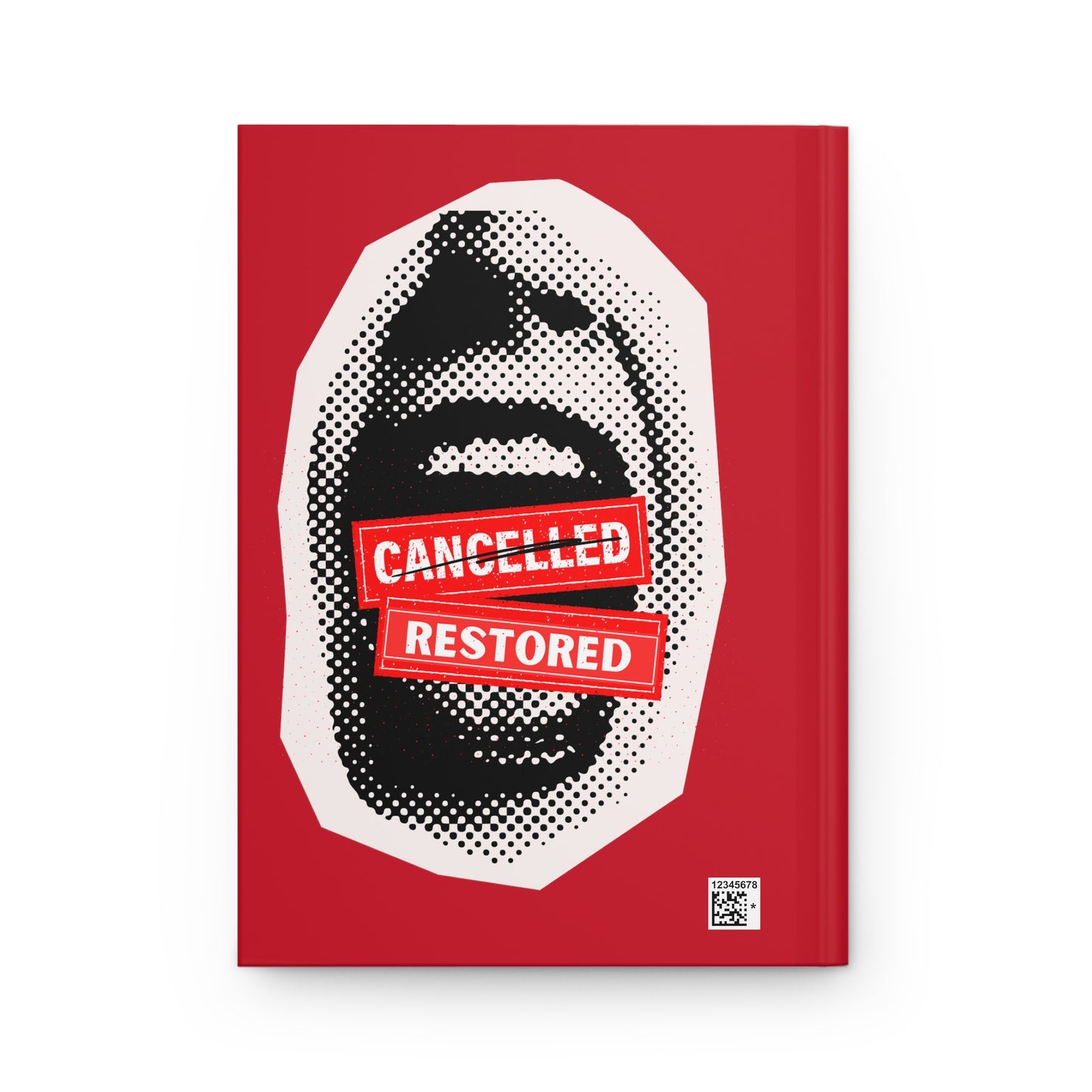 Screaming: Cancelled/Restored- Hardcover Journal (red)