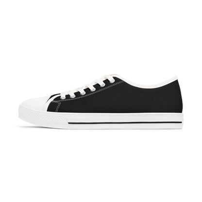 Peace (Phil 4:6)- Women's Low Top Sneakers (black)