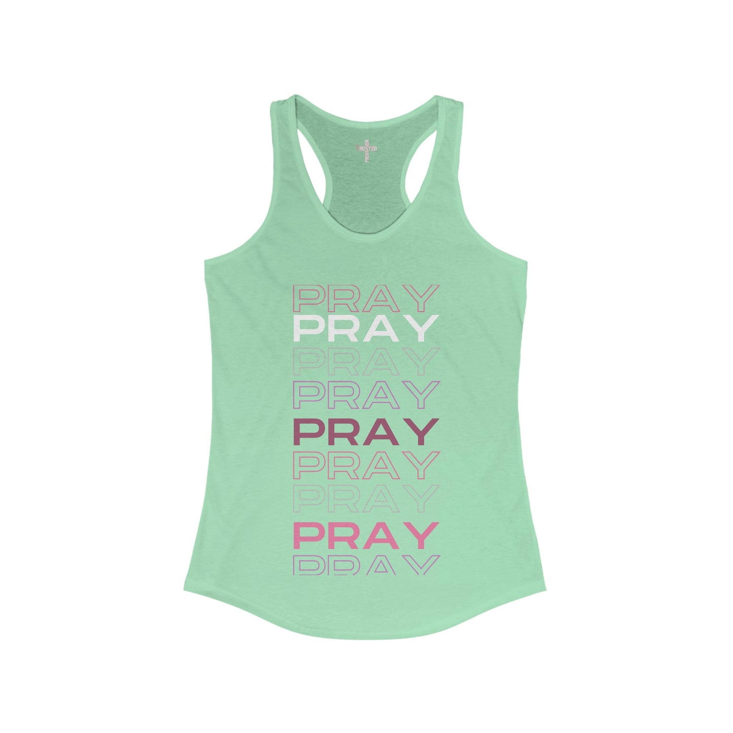 Pray-Women's Tri-Blend Racerback Tank