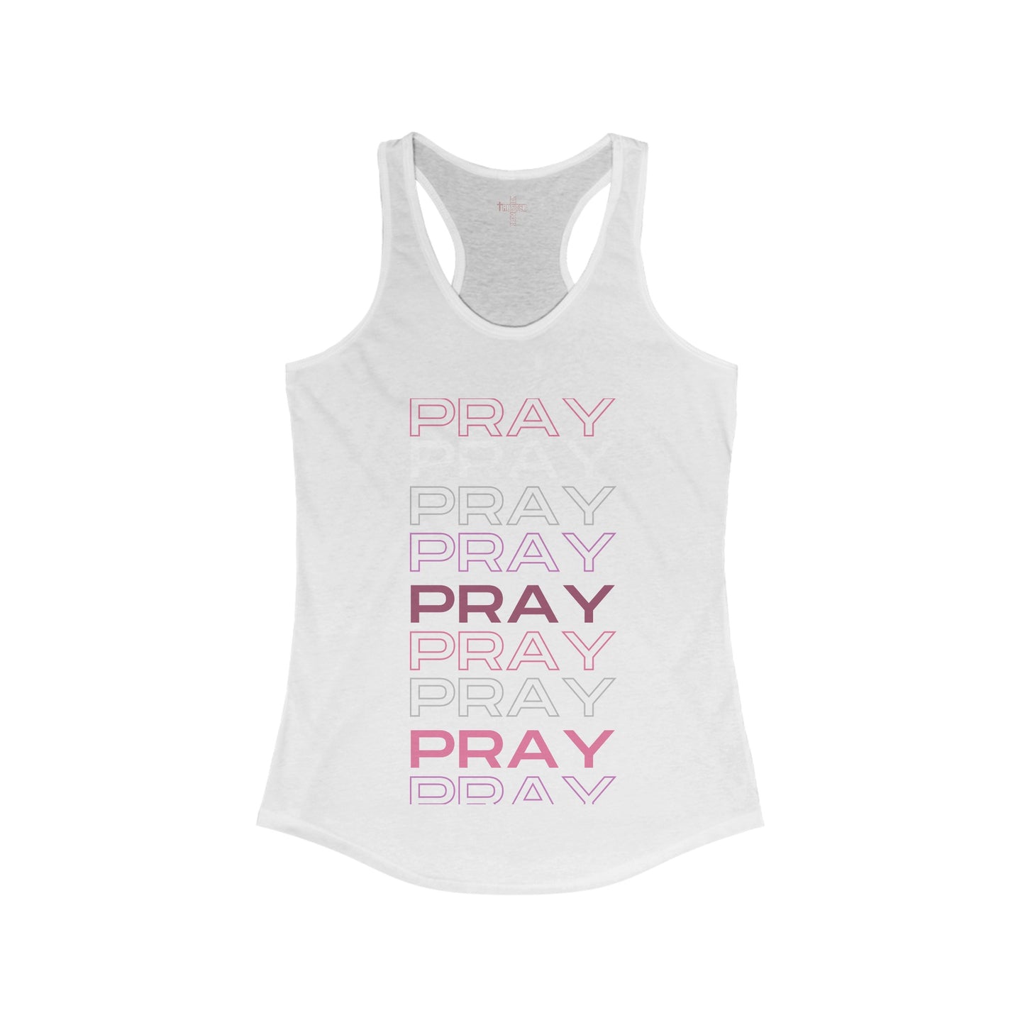 Pray-Women's Tri-Blend Racerback Tank