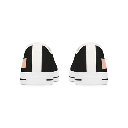 Peace (Phil 4:6)- Women's Low Top Sneakers (black)