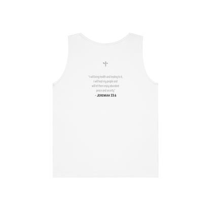 I'm living proof...Jesus Heals- Men's Tank Top