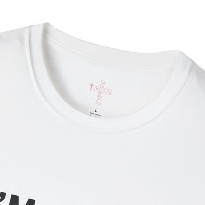 I'm living proof...Jesus Heals- Women's Softstyle T-Shirt (pink letters)