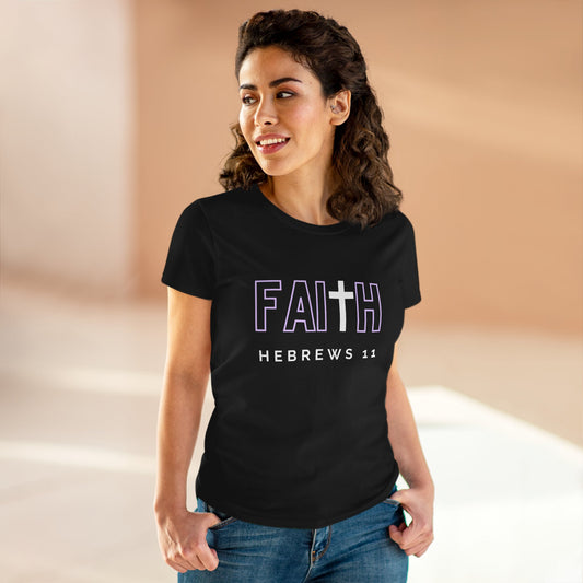 FAITH/HEBREWS 11- Women's Softstyle T-Shirt (lilac)
