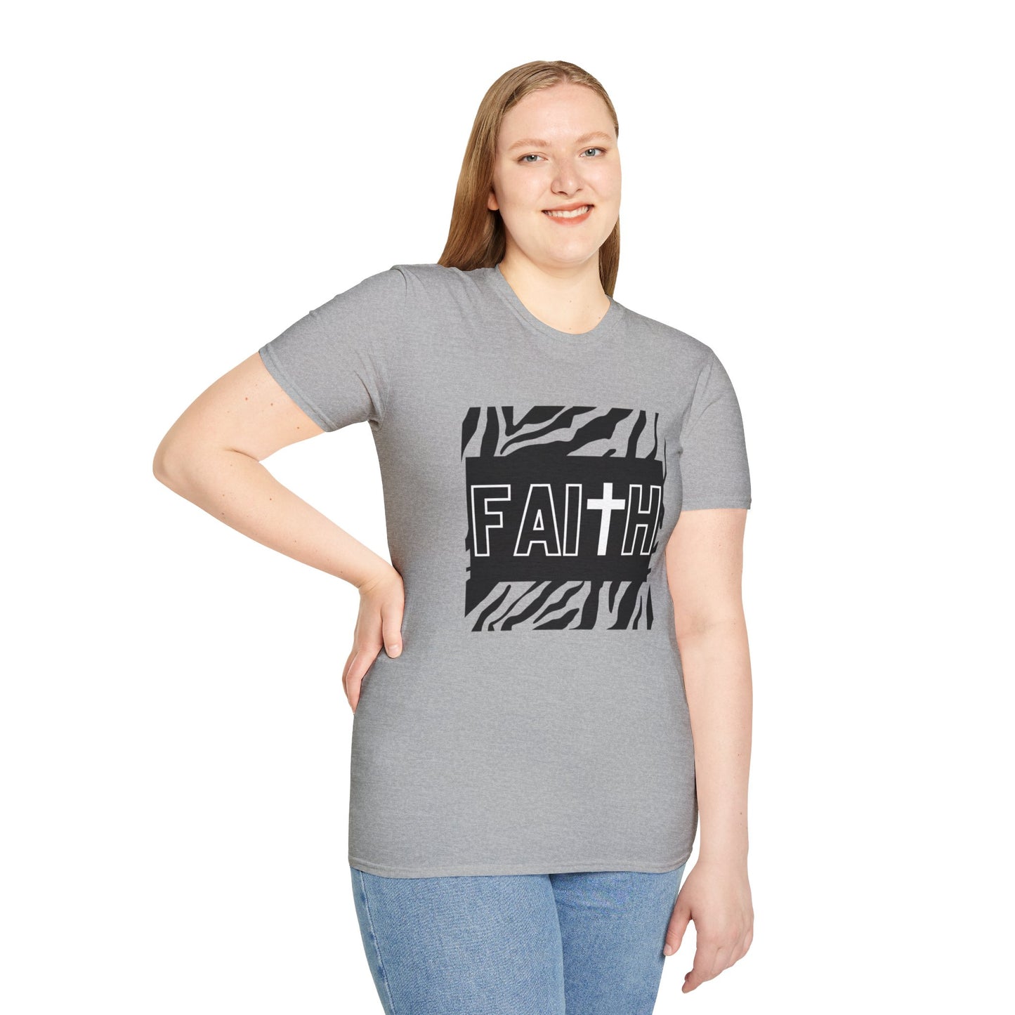 FAITH/Hebrews 11- Unisex Softstyle T-Shirt (zebra)