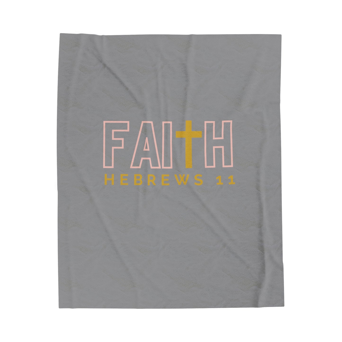 Faith (Hebrews 11)- Plush Blanket (grey)