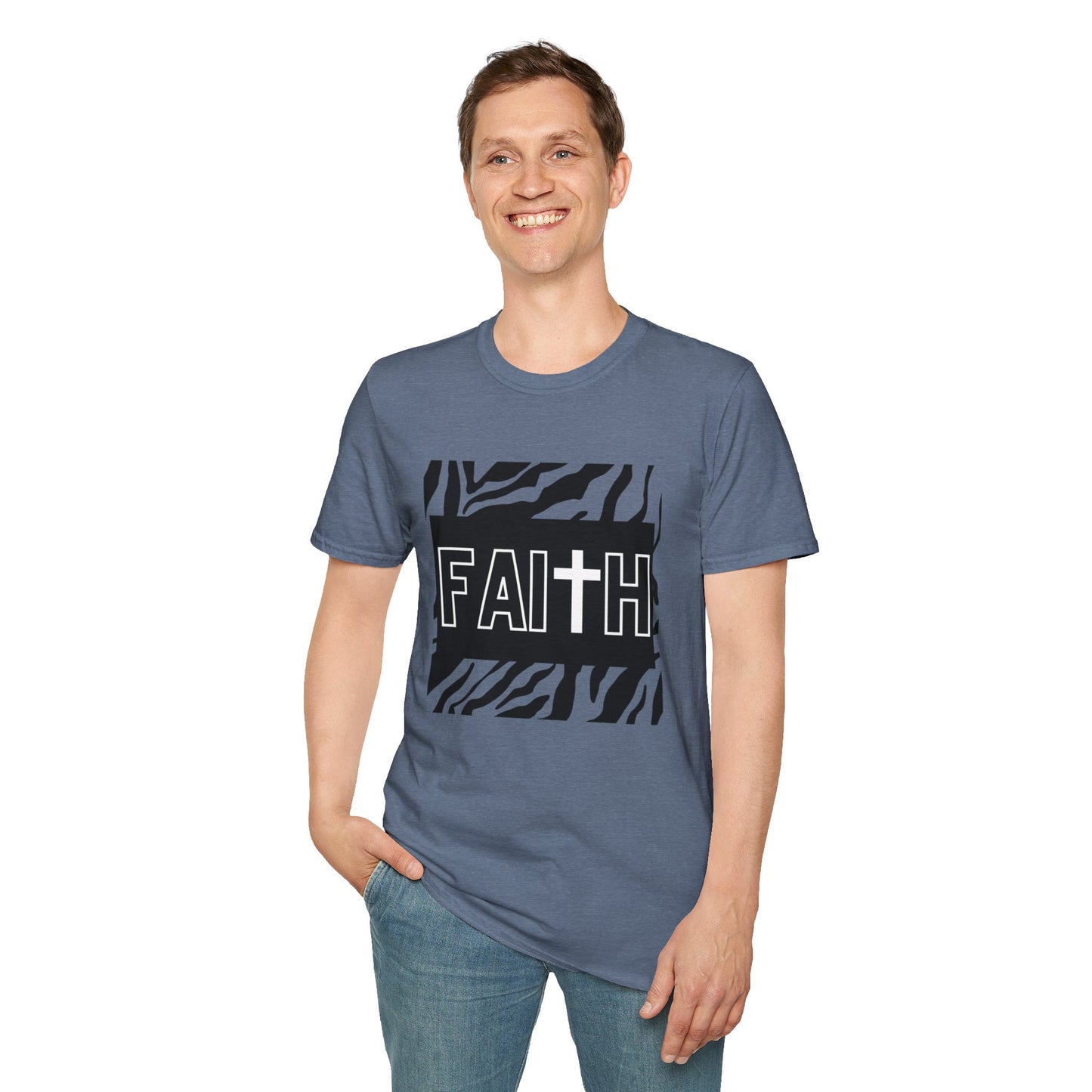 FAITH/Hebrews 11- Unisex Softstyle T-Shirt (zebra)