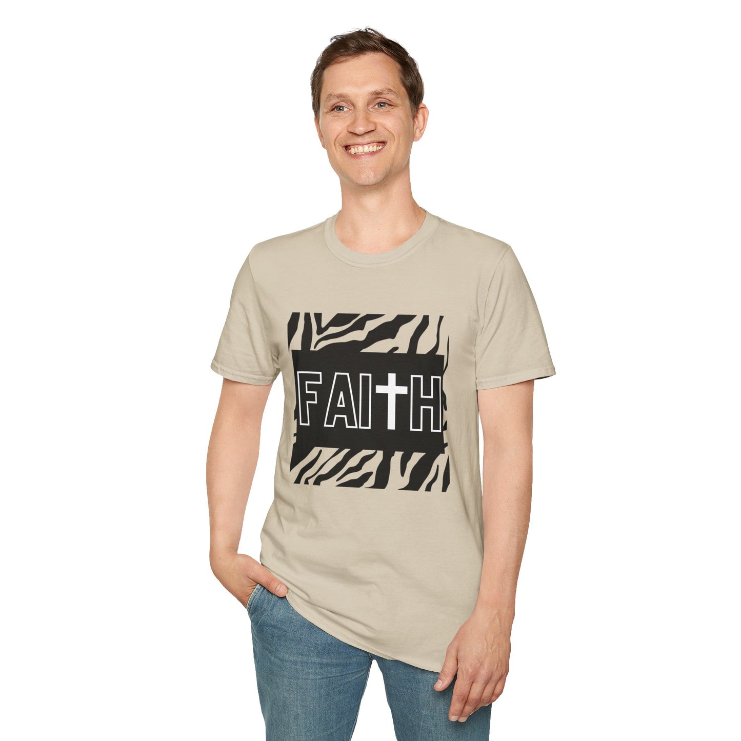 FAITH/Hebrews 11- Unisex Softstyle T-Shirt (zebra)